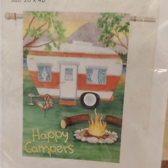 Premier Designs Other - 🎆New Premier Designs Accent Home & Garden Happy Campers Flag
